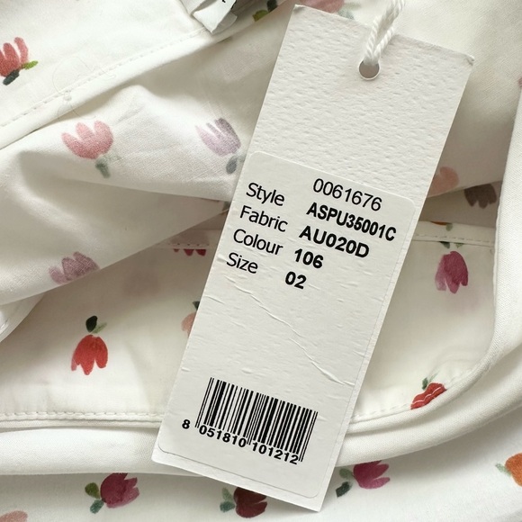 Rosie Assoulin Ula cotton poplin flower Waist Wrap midi skirt Tulip-printed - Picture 12 of 16